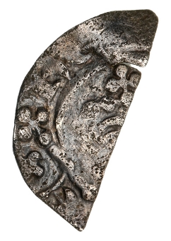 Henry II Cut Halfpenny VG