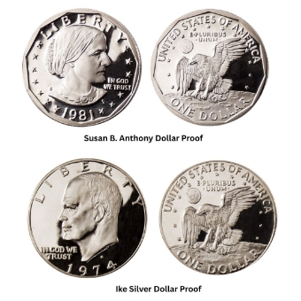 Types of Modern USA Dollar Coins