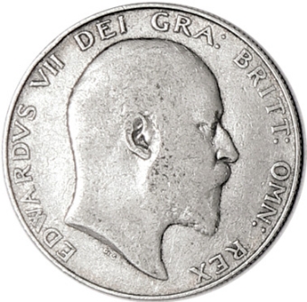 Edward VII, Halfcrown Fine_obv