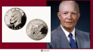 Picture of US Dollars Commemorating former President Dwight D. Eisenhower