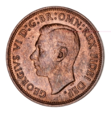 George VI, Halfpenny 1949 Unc-BU_obv