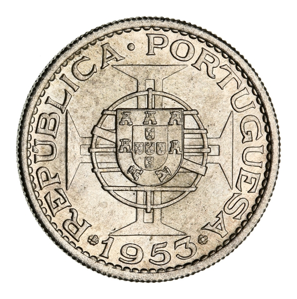 Cabo Verde 10 Escudos 1953, BU_obv