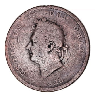 George IV Penny, Fair_obv