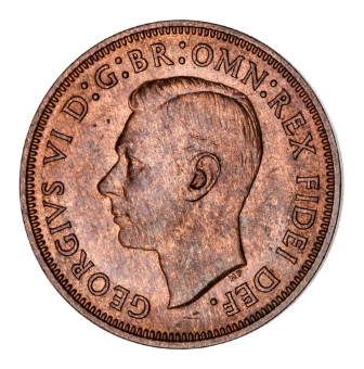 George VI, Halfpenny 1949 Unc-BU_obv