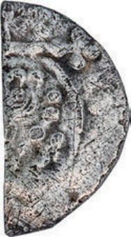 Henry III Short Cross Cut Halfpenny VG_rev