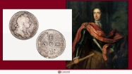 Picture of Halfpenny featuring William III former King of England and Ireland