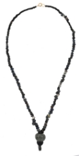 Ancient Roman Black Glass Bead Necklace. Ca. 2nd and 3rd centuries A.D.