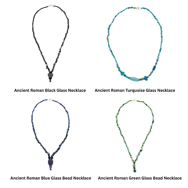 Ancient Roman Glass Bead Necklaces