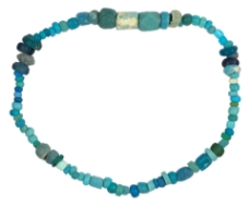 Ancient Roman Turquoise Glass Bracelet
