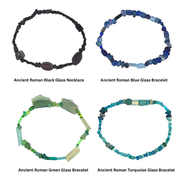 Ancient Roman Glass Bead Bracelets