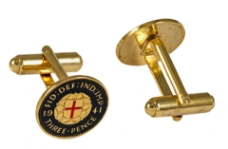 George VI Silver Threepence Cufflinks