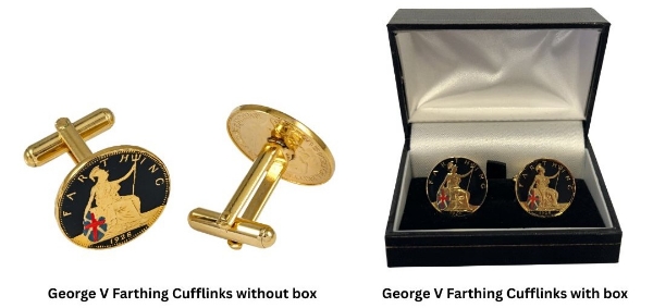 George V Farthing Cufflinks