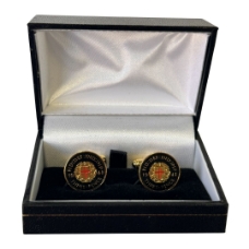 George VI Silver Threepence Cufflinks with box