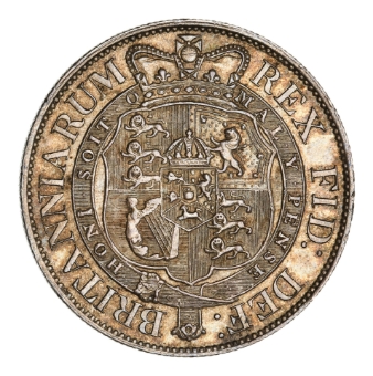 George III, Halfcrown, 1818, Small Head_rev