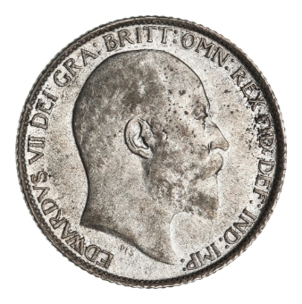 Edward VII, Sixpence, 1910._obv