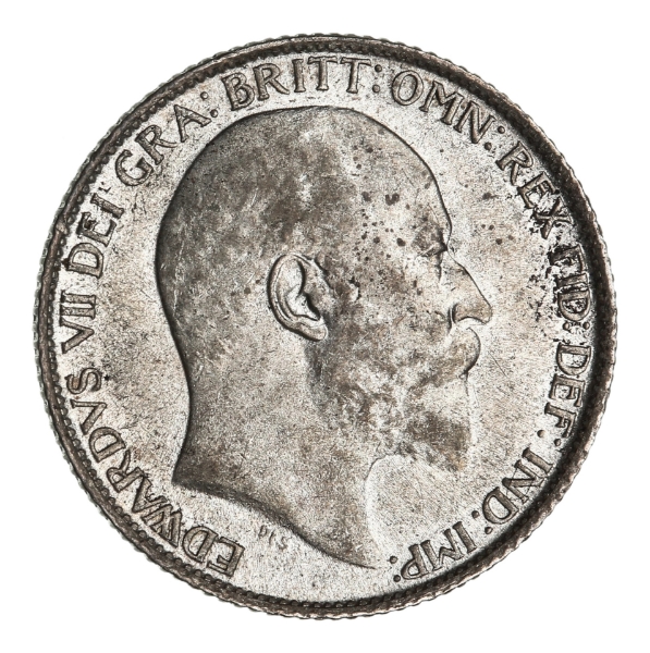 Edward VII, Sixpence, 1910._obv
