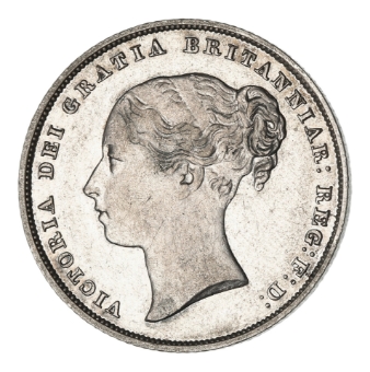 Victoria, Shilling, 1852, Young Head._obv