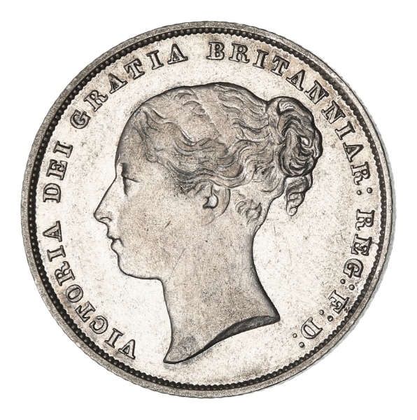 Victoria, Shilling, 1852, Young Head._obv
