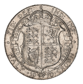 Edward VII, Halfcrown, 1910. Uncirculated_rev
