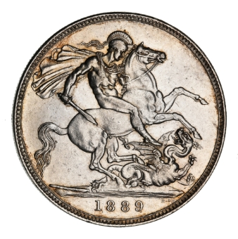 Victoria, Crown, 1889, Jubilee Head, Extremely Fine_rev