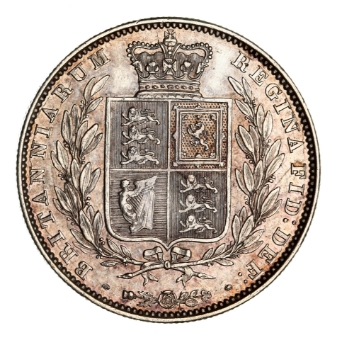 Victoria, Halfcrown, 1844 Type A3, Extremely Fine_rev