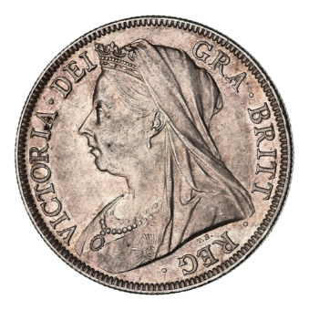 Victoria, Halfcrown, 1897 Old Head, Uncirculated_obv