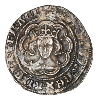 Edward III (1327-1377), Fourth Coinage (1351-1377), Groat, Pre-Treaty period. York Mint_obv