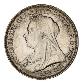 Victoria, Sixpence, 1893, Old head. Choice Uncirculated_obv