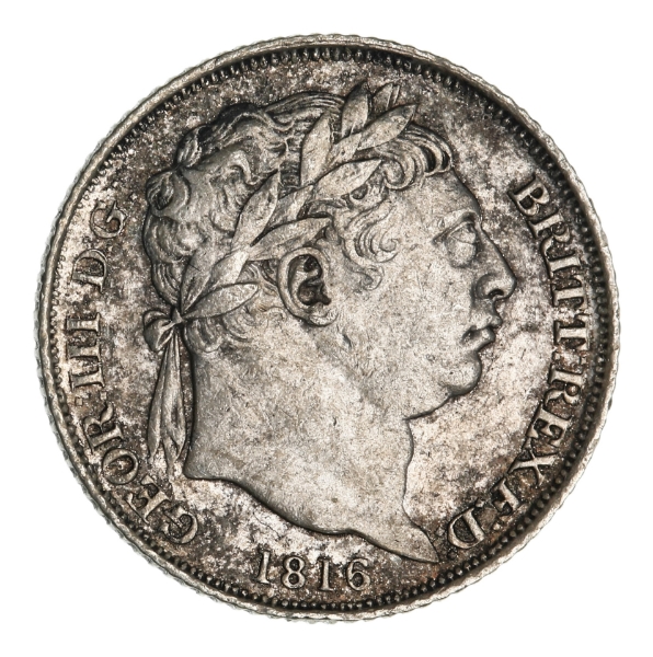 George III, Sixpence 1816. Uncirculated_obv