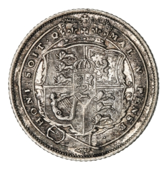George III, Sixpence 1816. Uncirculated_rev