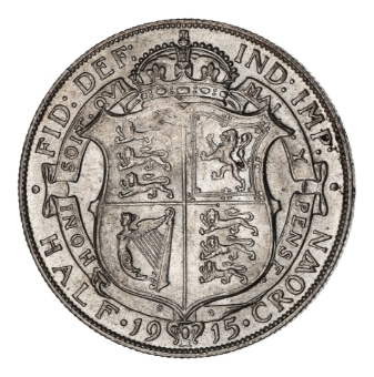 George V, Halfcrown, 1915, Choice Uncirculated_rev