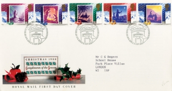 10 Different Christmas FDC
