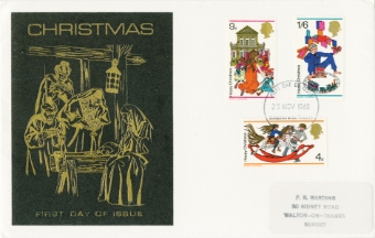 10 Different Christmas FDC