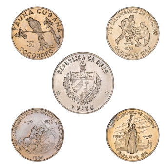Collection  of Cuban 1 Pesos
