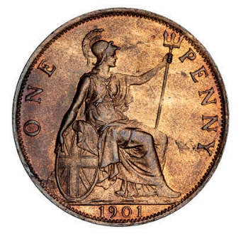 Victoria, Penny 1901 Unc-Bu_rev