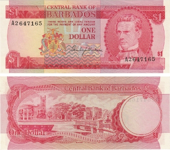 Barbados 1 Dollar P29a Unc