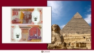 Picture of Egyptian Pounds Honouring Sphinx and The Great Pyramids
