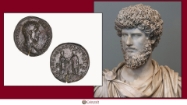 Picture of Roman Coins Honouring former emperor Lucius Verus