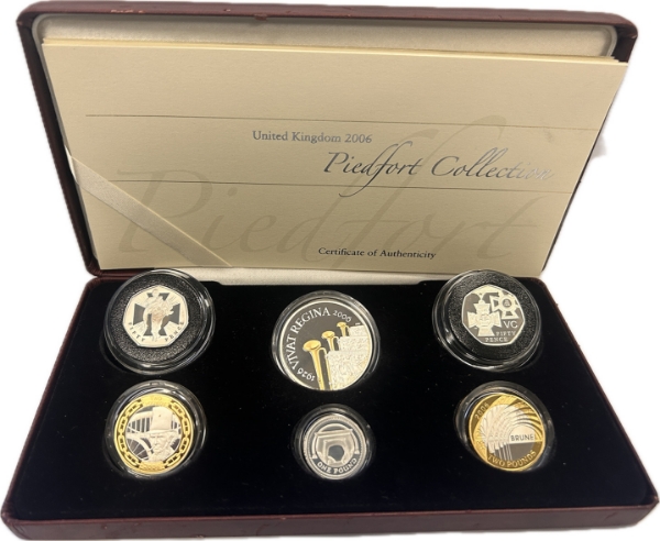 2006 Silver Piedfort 6-coin proof set