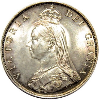 Victoria 1887 Florin Choice Uncirculated_obv