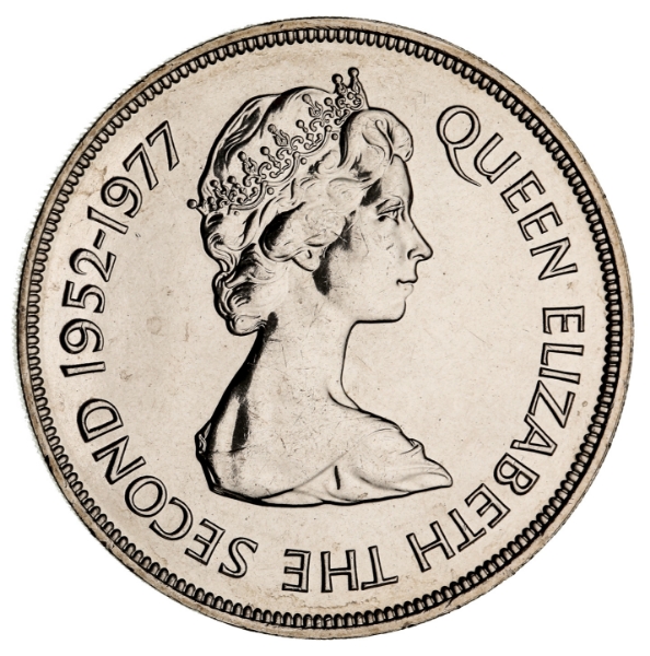 Tristan da Cunha, Crown 1977_obv