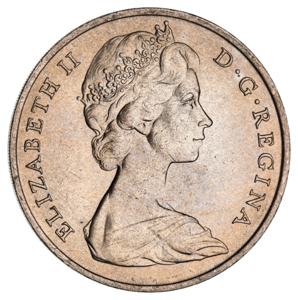 Gibraltar, 1967 Crown In Sandhill Case_obv