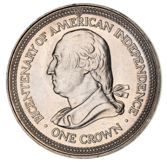 Isle of Man US 1976 Bicentennial Crown_rev