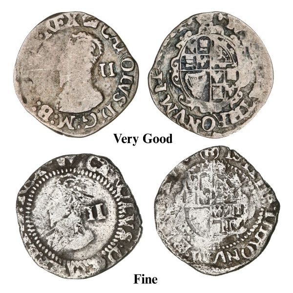 Hammered Silver Halfgroats of Charles I