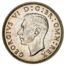 George VI, 1940 Florin Uncirculated_obv