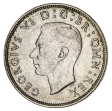 George VI, 1941 Florin Uncirculated_obv