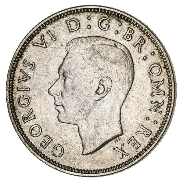 George VI, 1941 Florin Uncirculated_obv