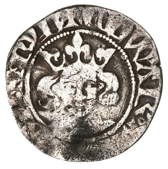 Edward III (1327-1377), Penny, Durham Very Good_obv