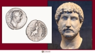 Picture of Roman Coins Honouring Hadrian to former emperor
