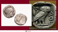 Picture of Greek Coin Dedicated Owl of Athena